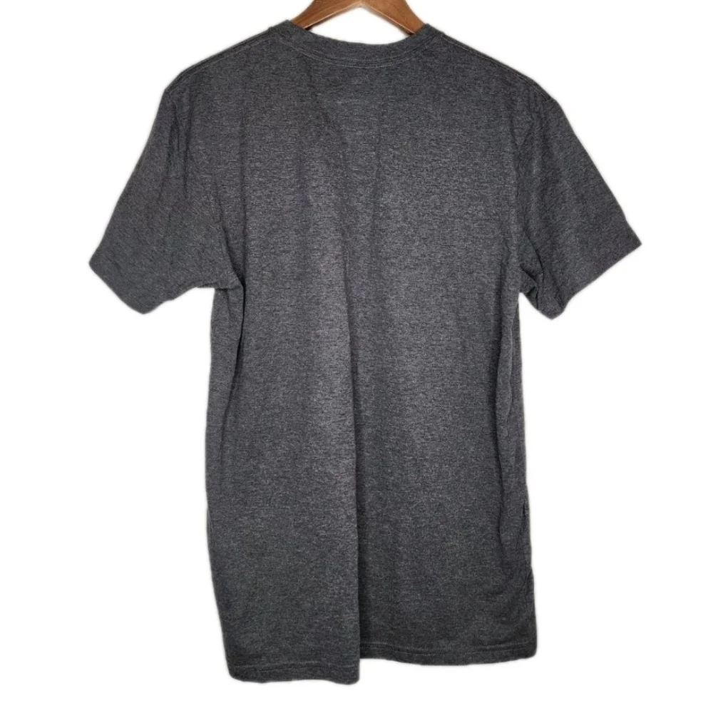 Adidas Logo Crew-Neck T-Shirt in Heather Charcoal Size L